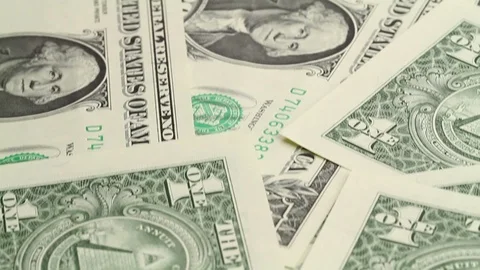 One hundred dollar bills. 스톡 동영상 100408570