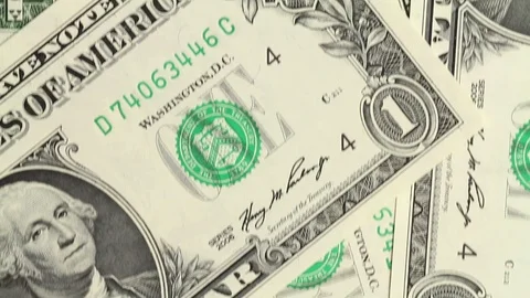 One hundred dollar bills. 스톡 동영상 100409634