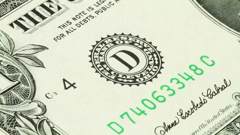 One hundred dollar bills. 스톡 동영상 100412352