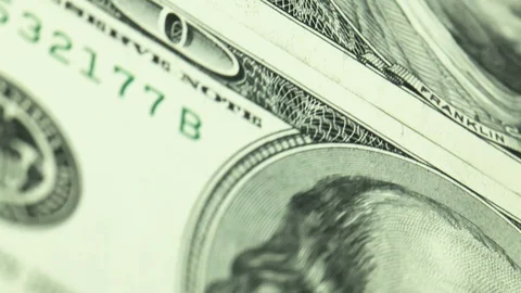 One hundred dollar bills. 스톡 동영상 100413452