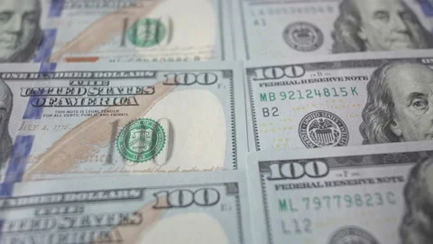 One Hundred Dollar Bills. Stock Footage 175333850