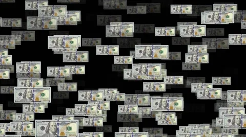 One hundred dollars background Stock Footage 65318454