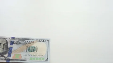 One hundred dollars background Stock Footage 81187293