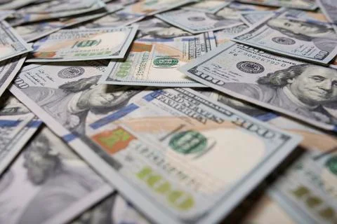 One hundred dollars background. Stock Photos