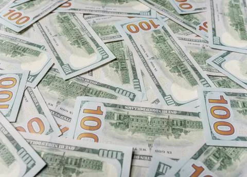 One hundred dollars background. Stock Photos