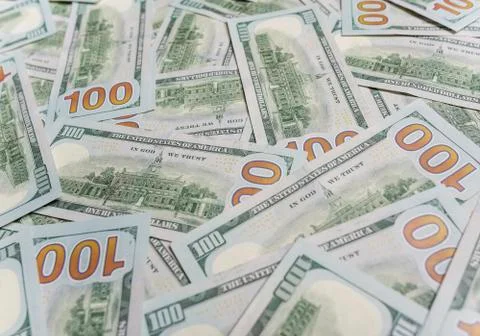 One hundred dollars background. Stock Photos