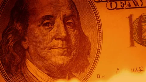 One hundred dollars burning. 스톡 동영상 58921840