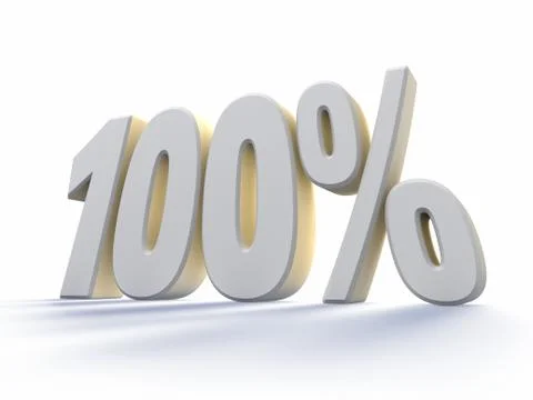 One hundred percent Stock Illustration