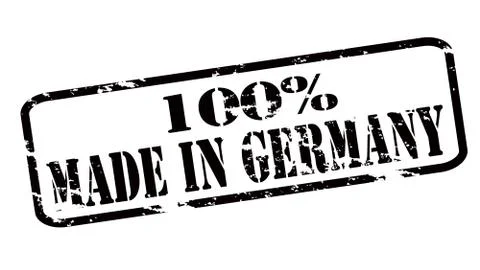 One hundred percent made in Germany Illustrazione stock