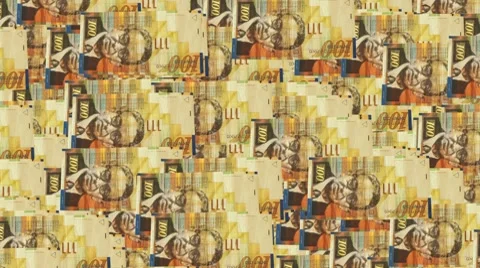 One hundred shekels Video stock 8689129