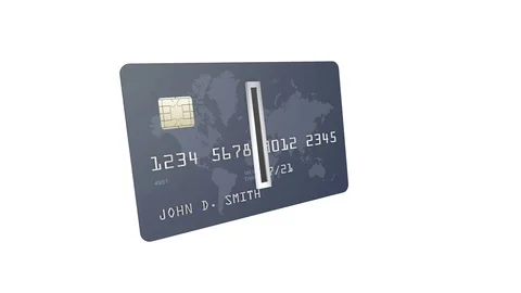 One Hundred U.S. Dollar Bills being inserted in currency reader on a credit card Stock Footage 75946194