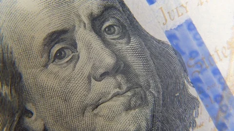One hundred US dollars close-up. rotation Stock-Footage 76153976