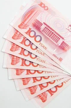 One hundred yuan notes Stock Photos