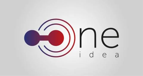 One idea creative logo template. vector logotype for your business Illustrazione stock