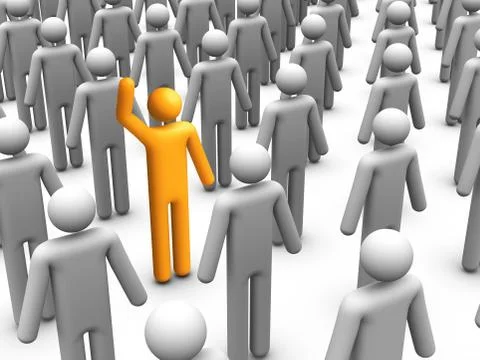 The one Stock Illustration