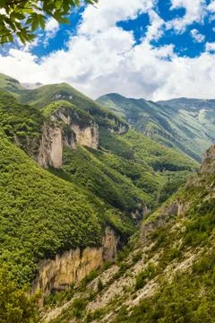 One of the impassable gorges of the Majella Stock Photos
