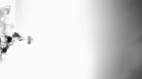 One ink drop moving threw water Stock Footage 30460965