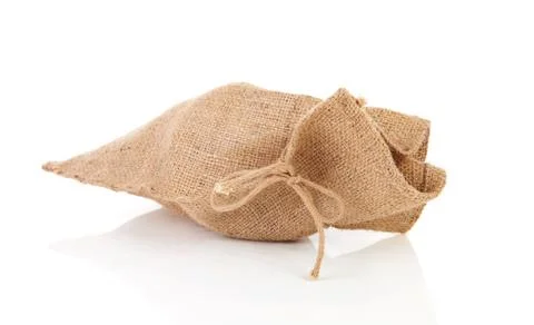 One jute bag Foto stock