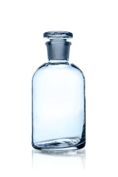 One laboratory bottle Stock Photos