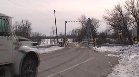 One lane bridge. #20 Stock Footage 35240342