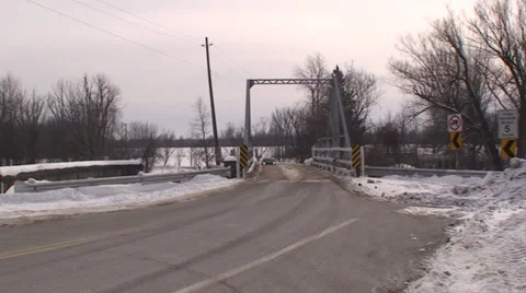 One lane bridge. #21 Stock Footage 35238894
