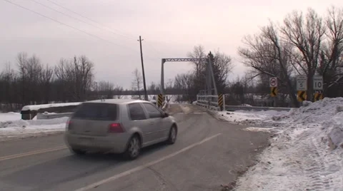 One lane bridge. #22 Stock Footage 35238885