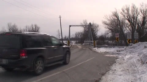 One lane bridge. #23 Stock Footage 35240344