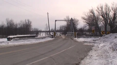 One lane bridge. #24 Stock Footage 35238812