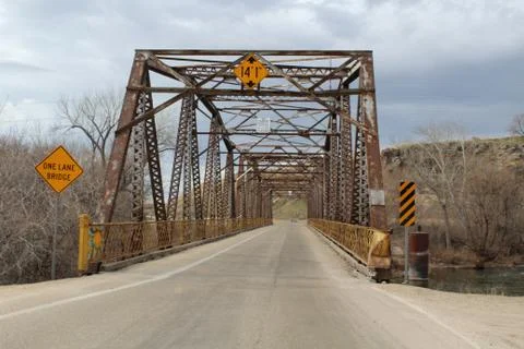 One Lane Bridge2 Stock Photos
