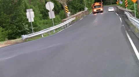 One lane bridge3 Stock Footage 8566260