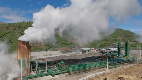 One Largest Geothermal Power Plant Site In South East Asia Stock Footage 149601268