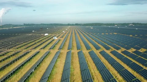 One of the largest solar power plants in Germany and in the world Video stock 113394391