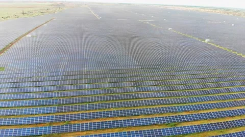 One of the largest solar power plants in Europe Video stock 130970615
