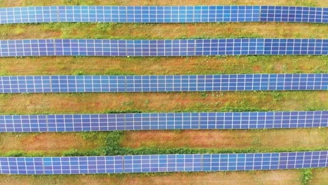 One of the largest solar power plants in Europe Stock Footage 130972161