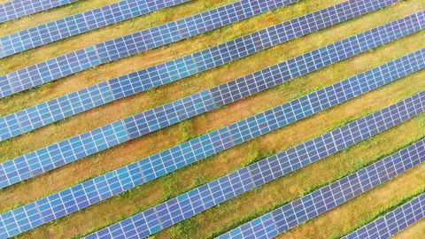 One of the largest solar power plants in Europe Stock Footage 130972661