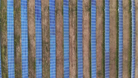 One of the largest solar power plants in Europe Stock Footage 130973729