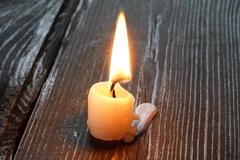 One Lighting Candle Stock Photos