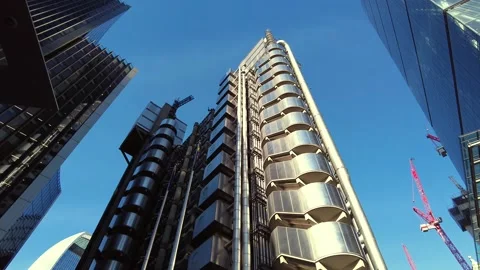 One Lime Street Lloyds futuristic skyscraper building in the city of London UK Stock-Footage 154683353