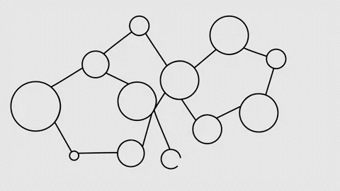 One line connections of circuits Stock Footage 165136610