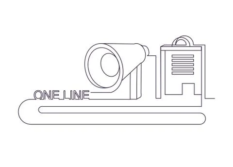 One line design Stock Illustration