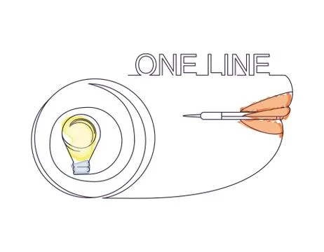 One line design Stock Illustration