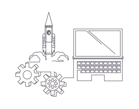 One line design Stock Illustration