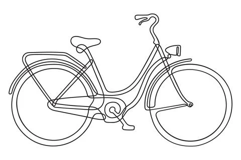 One line drawing Stock Illustration