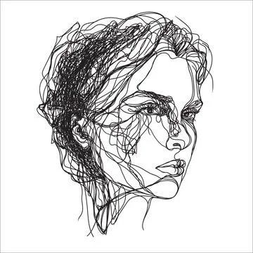 One line drawing. Stock Illustration