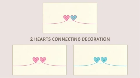One-Line Heart Animation - 3 color set 動画素材 310353592