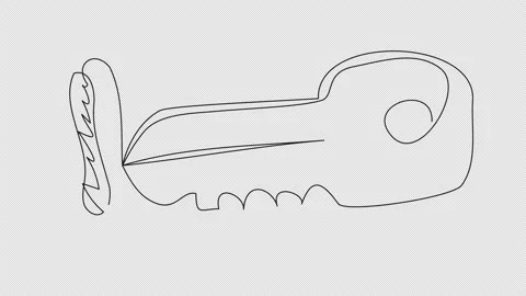 One line key and inlet Stock Footage 156525760