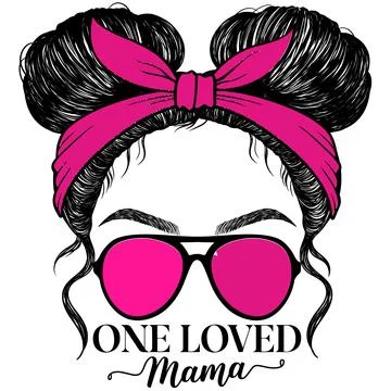 One Loved Mama Stock Illustration