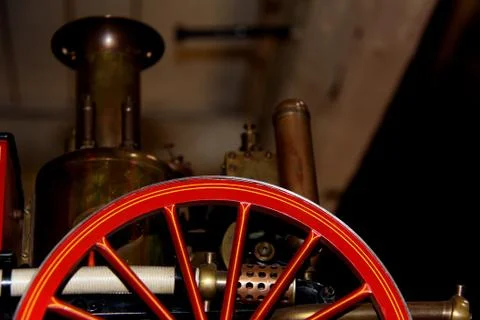 One machine part, Flywheel.. Stock Photos