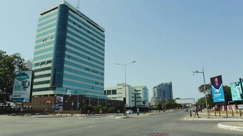 One of the main streets in Accra Video stock 157626305