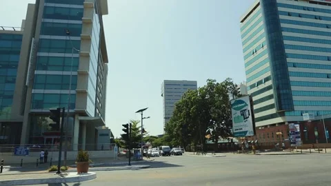 One of the main streets in Accra Video stock 157626306